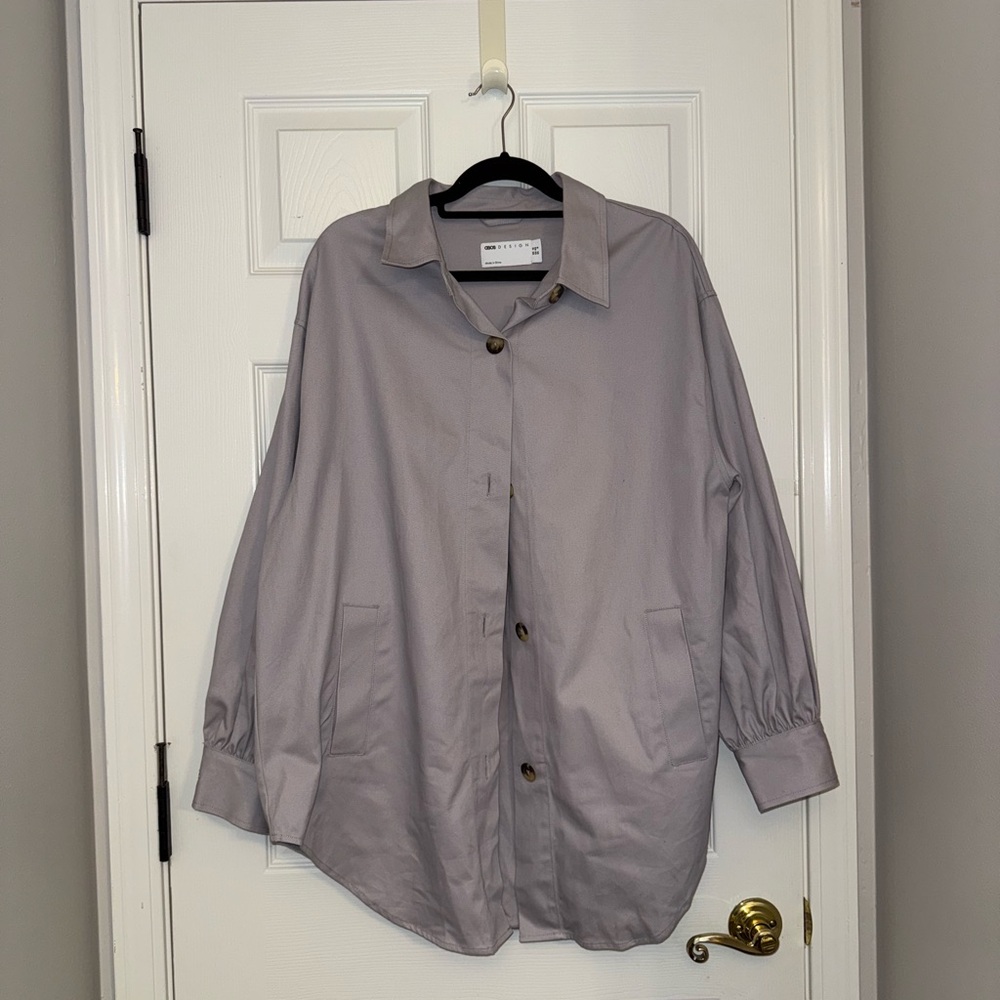 ASOS Purple Button-Up Jacket